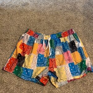 Patchwork Paisley Shorts